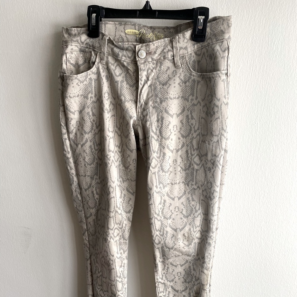Snake Print Rockstar Skinny Jeans 🐍 Old Navy